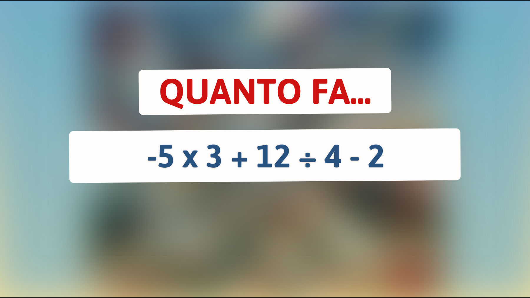 Sei davvero un genio? Prova a risolvere questo enigma matematico apparentemente semplice!"